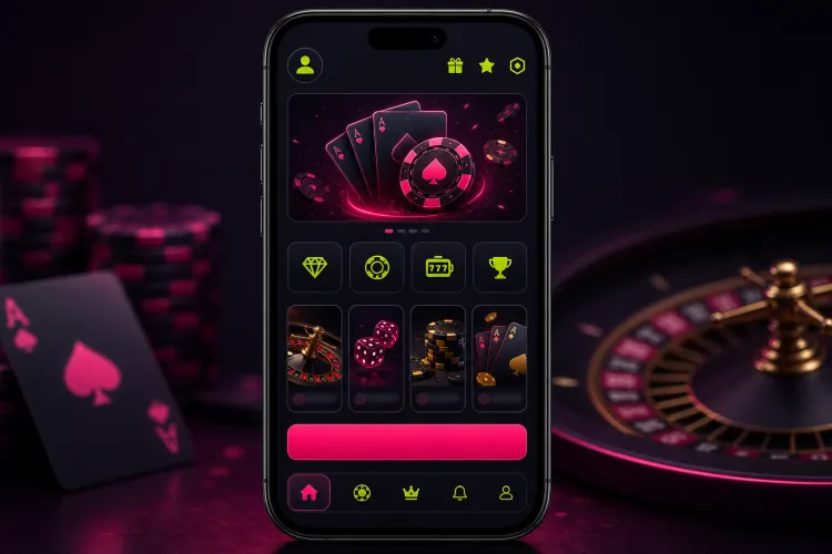 Starzino app op smartphone